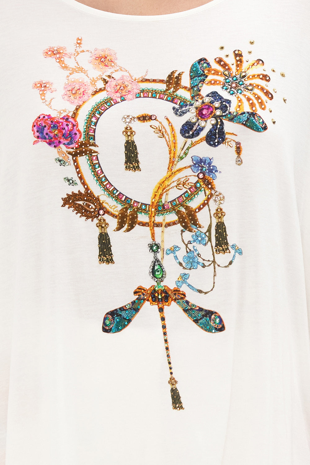 LOOSE FIT ROUND NECK TEE SPIDER GIRL