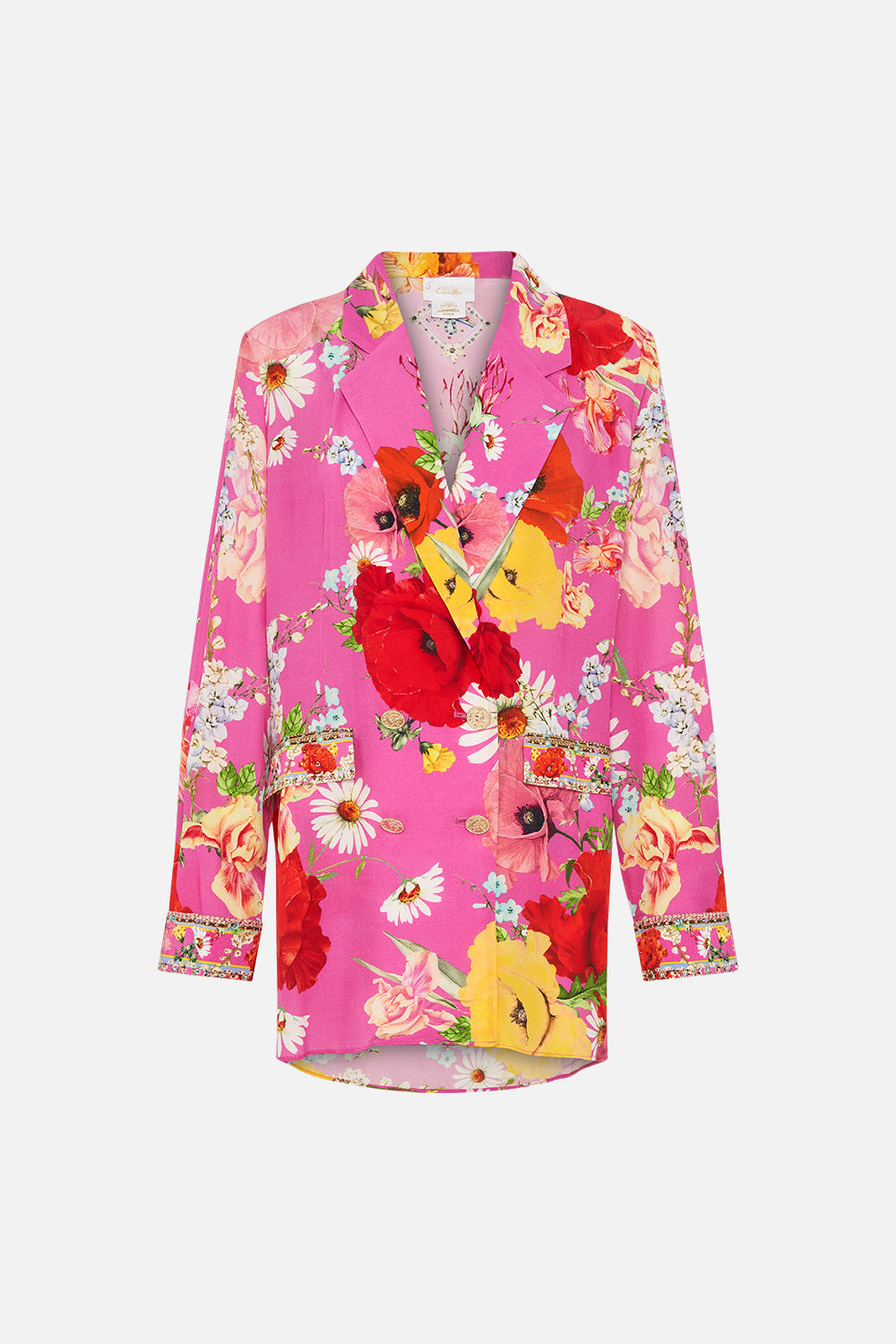 DOUBLE BREASTED SOFT JACKET RAINBOW BODY