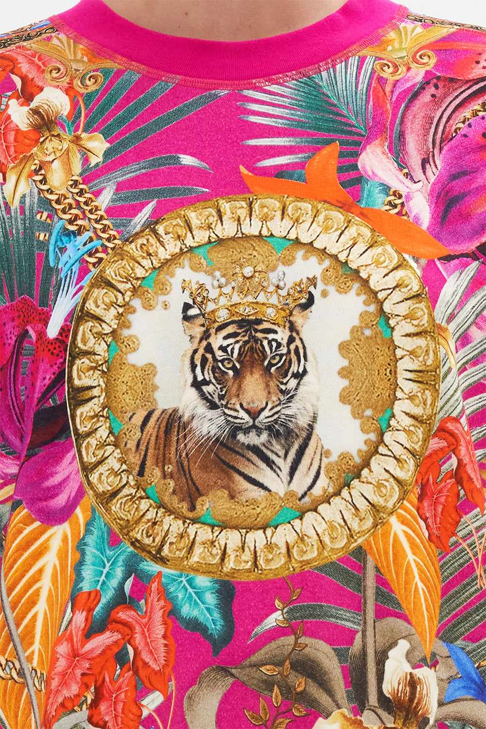 OVERSIZED SWEAT WITH CONTRAST STRIPE GAIAS GIRL