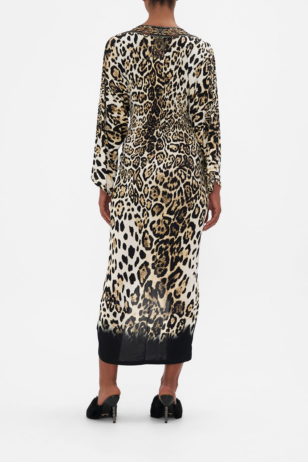 LONG SPLIT FRONT TWIST DRESS COOL FOR CATS