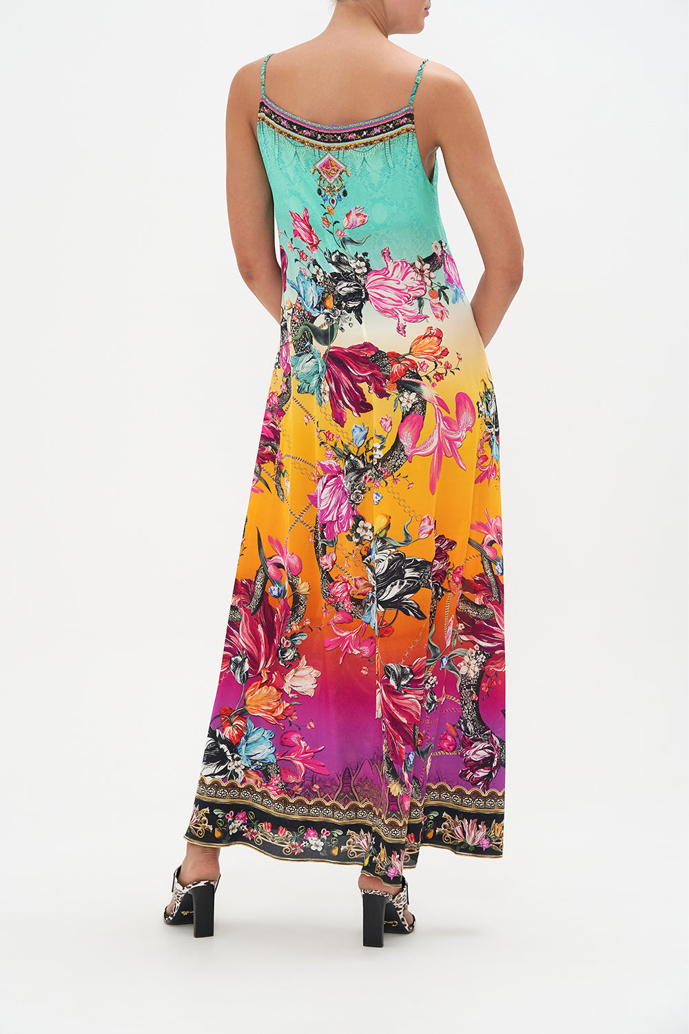 LONG PANEL SLIP DRESS VIPER ROOM