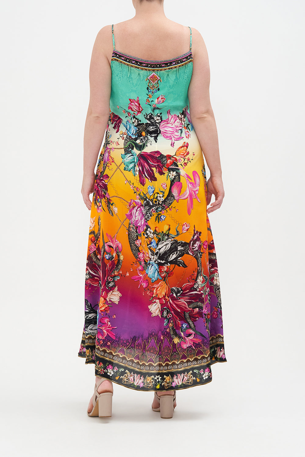 LONG PANEL SLIP DRESS VIPER ROOM