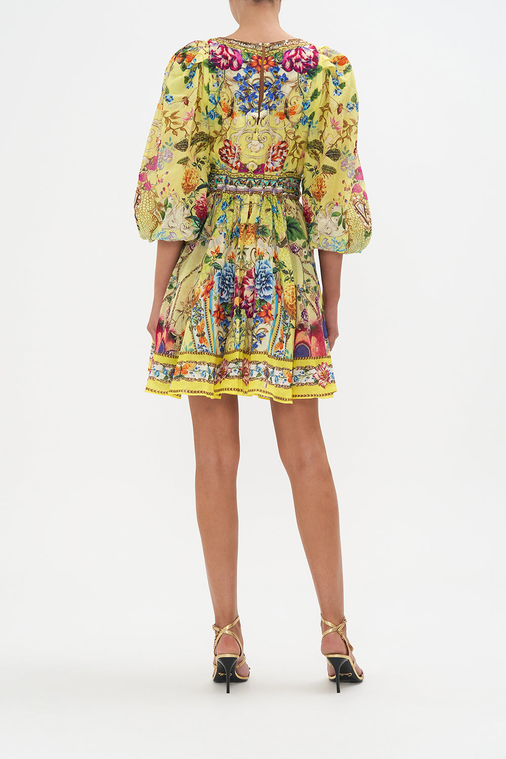 BLOUSON FLARED DRESS BIRDS AND THE BEES