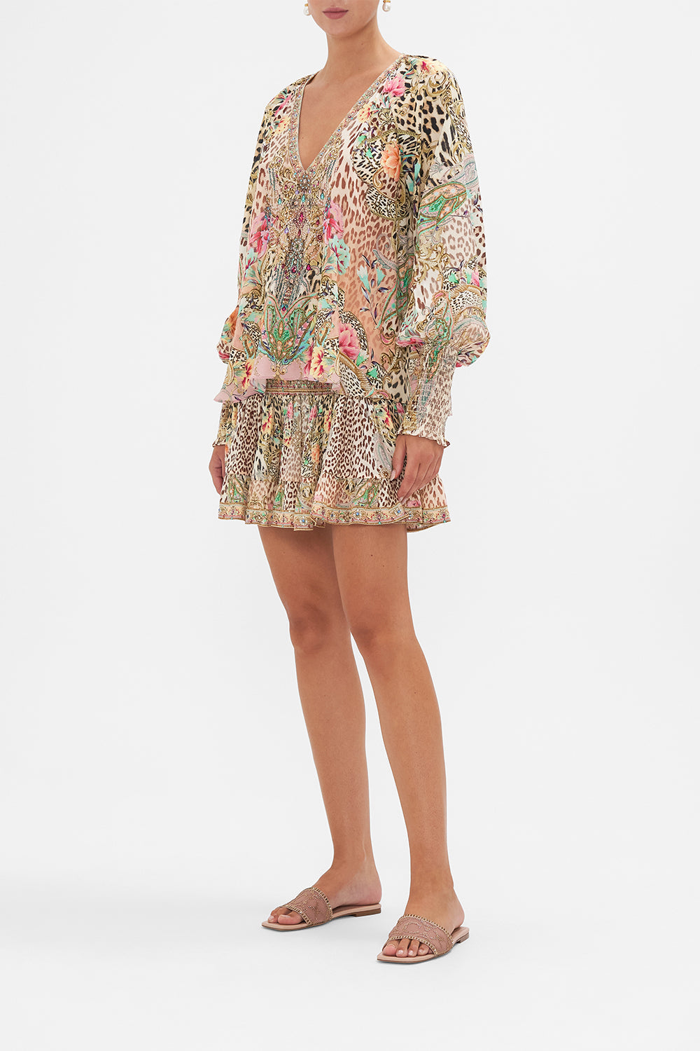 SHIRRED CUFF BLOUSE QUEEN ATLANTIS