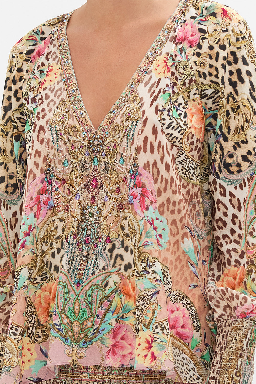 SHIRRED CUFF BLOUSE QUEEN ATLANTIS