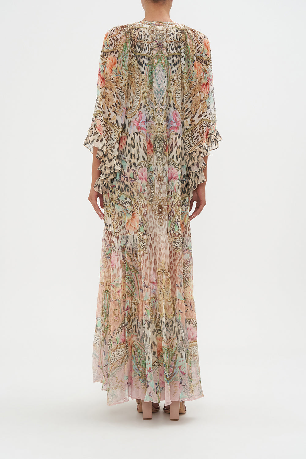 WIDE SLEEVE GATHERED DRESS QUEEN ATLANTIS