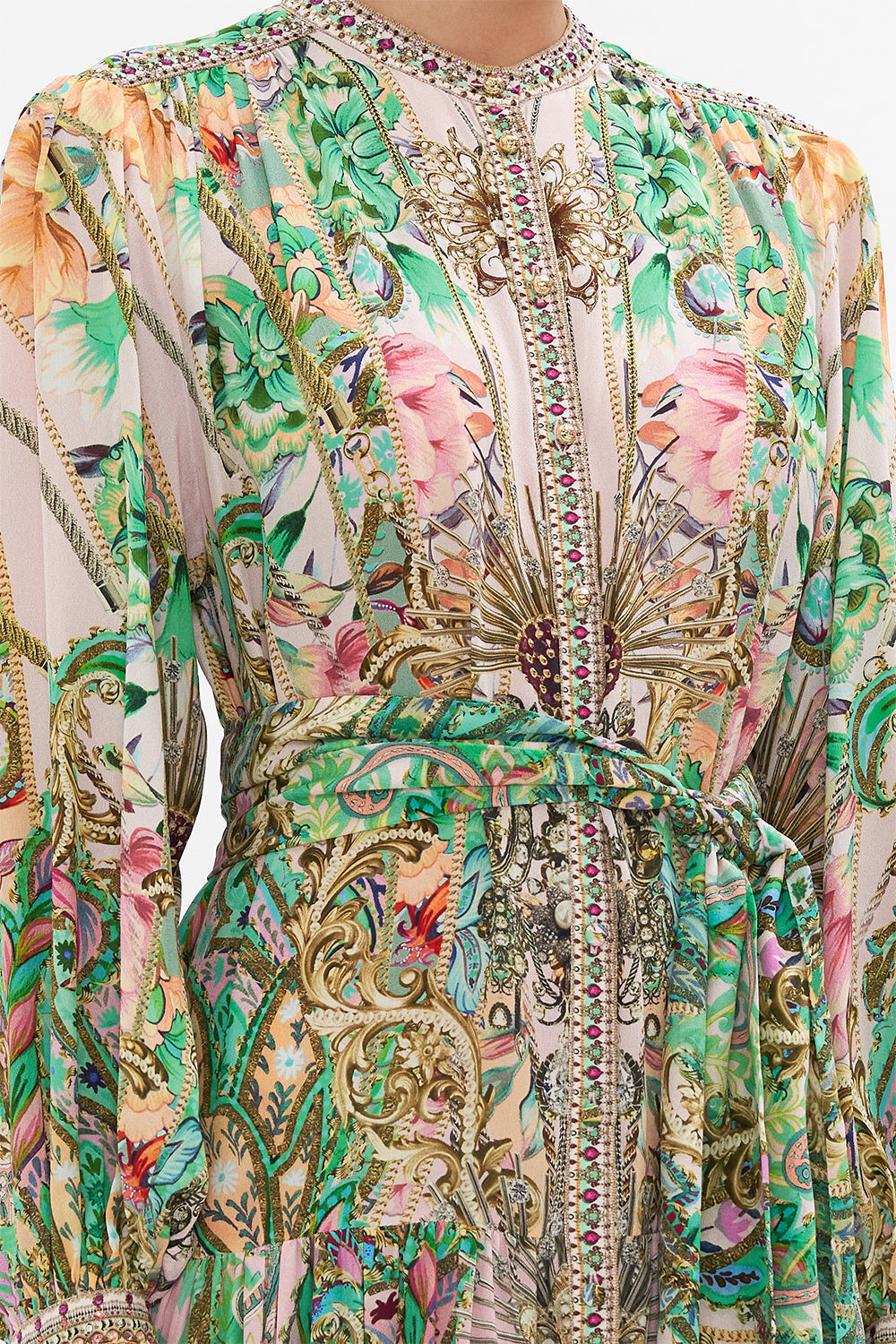 BUTTON THROUGH DRESS WITH YOKE LOST CITY