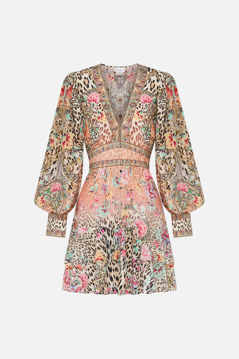 BUTTON FRONT FRILL DRESS QUEEN ATLANTIS