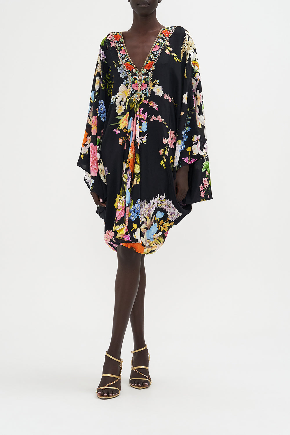 T Shape Short Kaftan Divine Divinity print by CAMILLA
