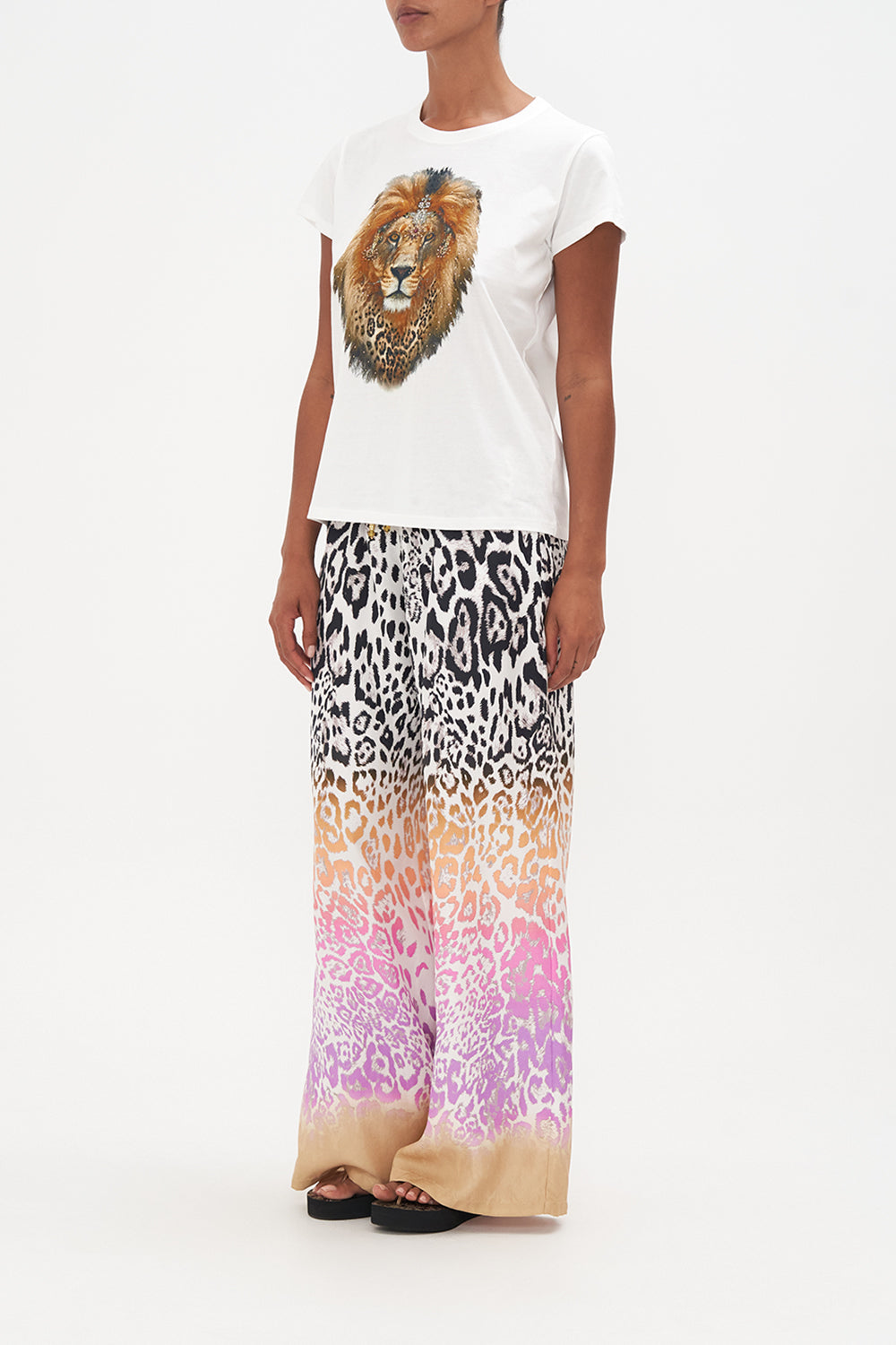 SLIM FIT ROUND NECK T-SHIRT KITTY KAT KLUB