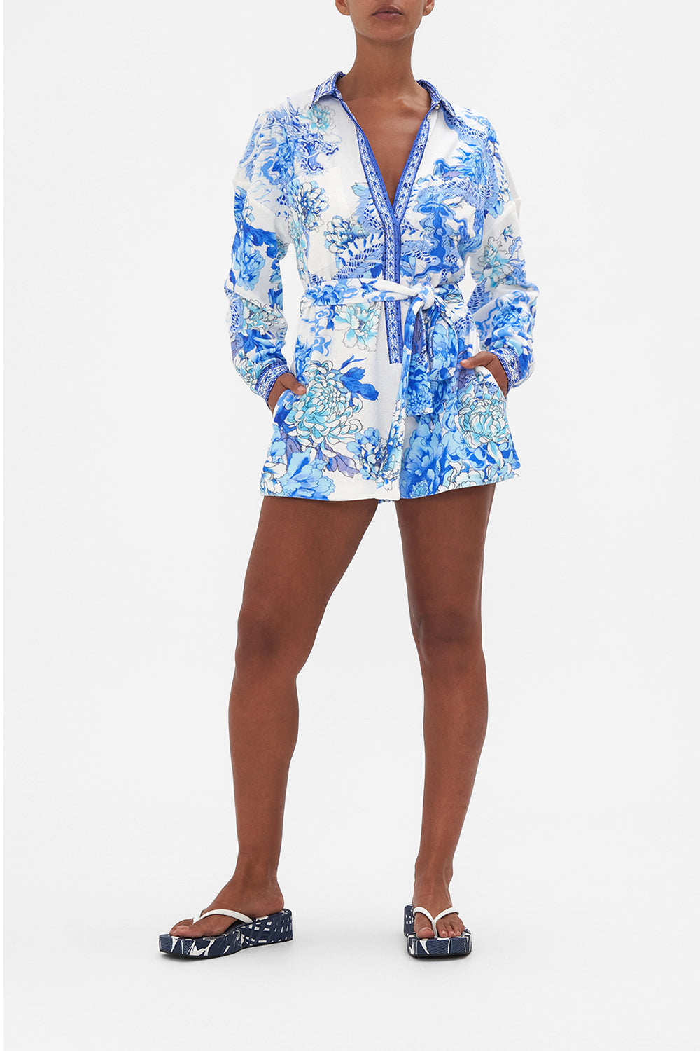 TERRY LONG SLEEVE BOILER PLAYSUIT HEART OF A DRAGON