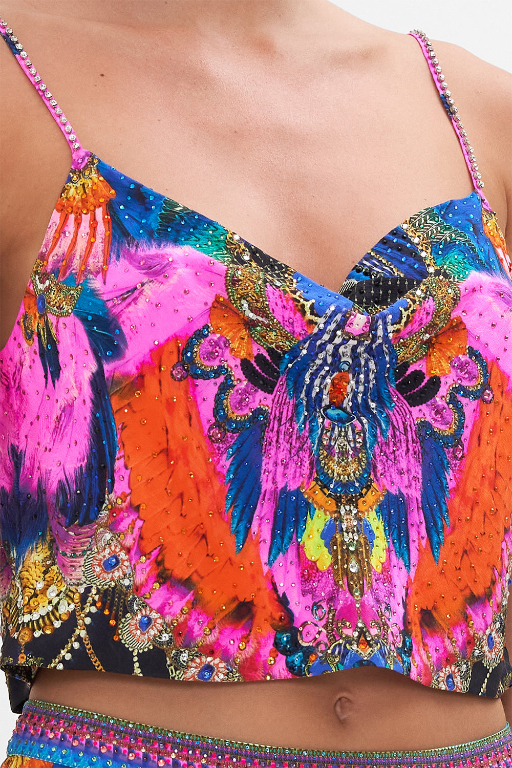 BIAS CROP CAMI DANCING WITH DESTINY