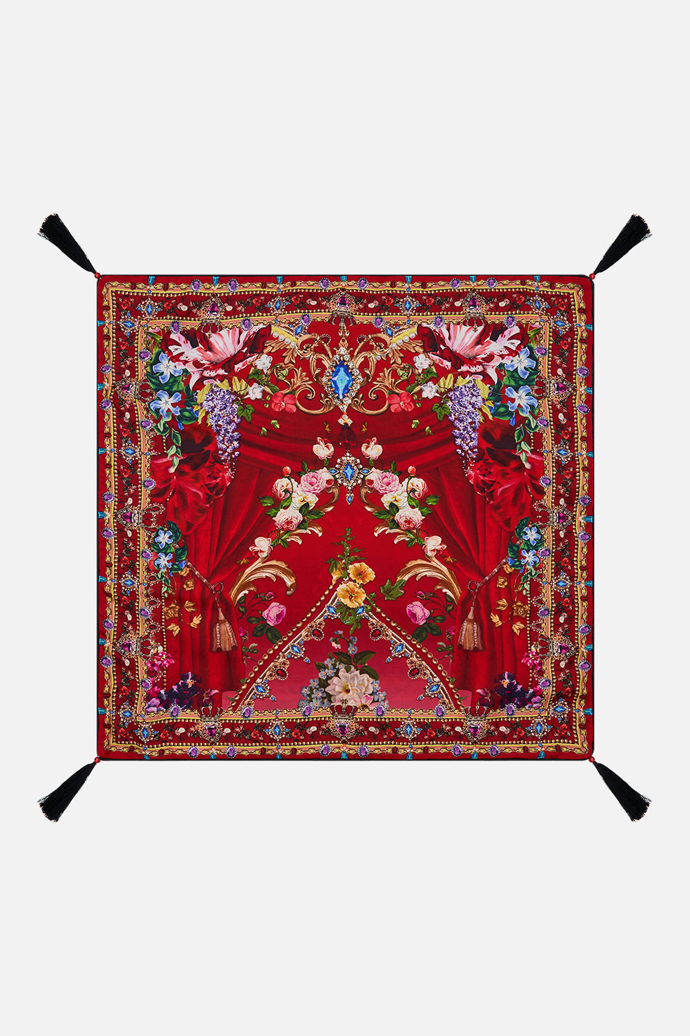 LARGE SQUARE CUSHION SISTERHOOD OF THE ROSE