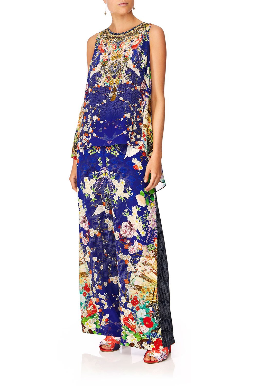 PANTS WITH SIDE SPLIT MAIKOS MIDNIGHT