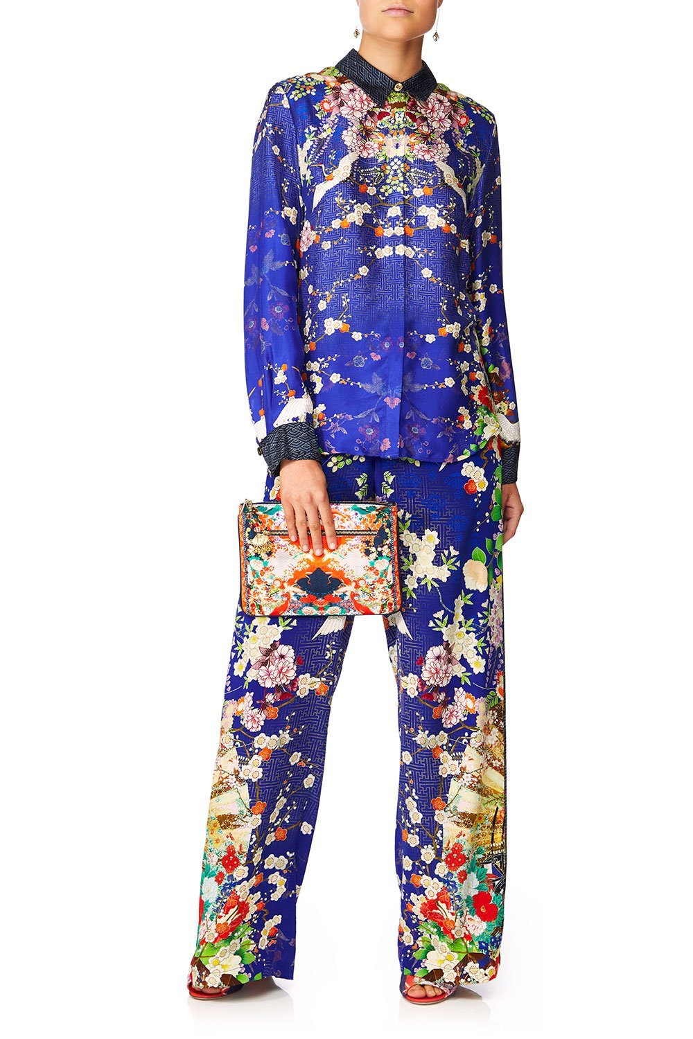 PANTS WITH SIDE SPLIT MAIKOS MIDNIGHT