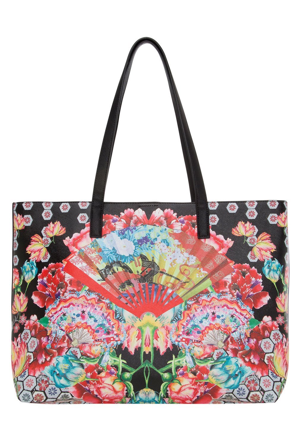 EAST WEST TOTE PAINTED LAND