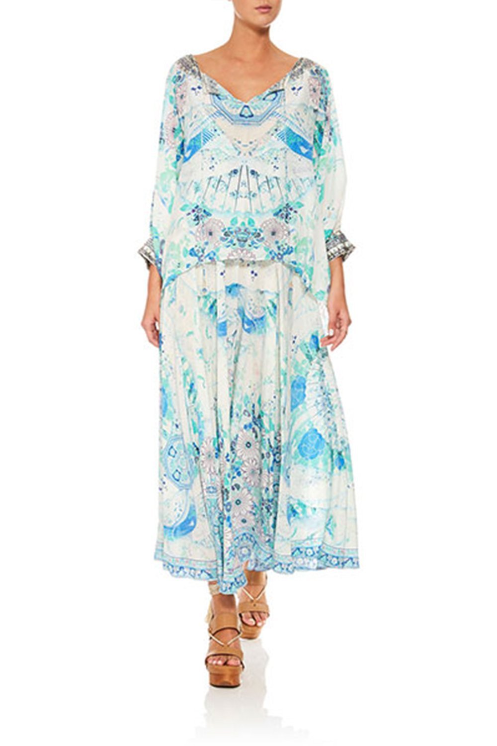 RAGLAN SLEEVE BLOUSE W/CUFF HEAD IN THE CLOUDS