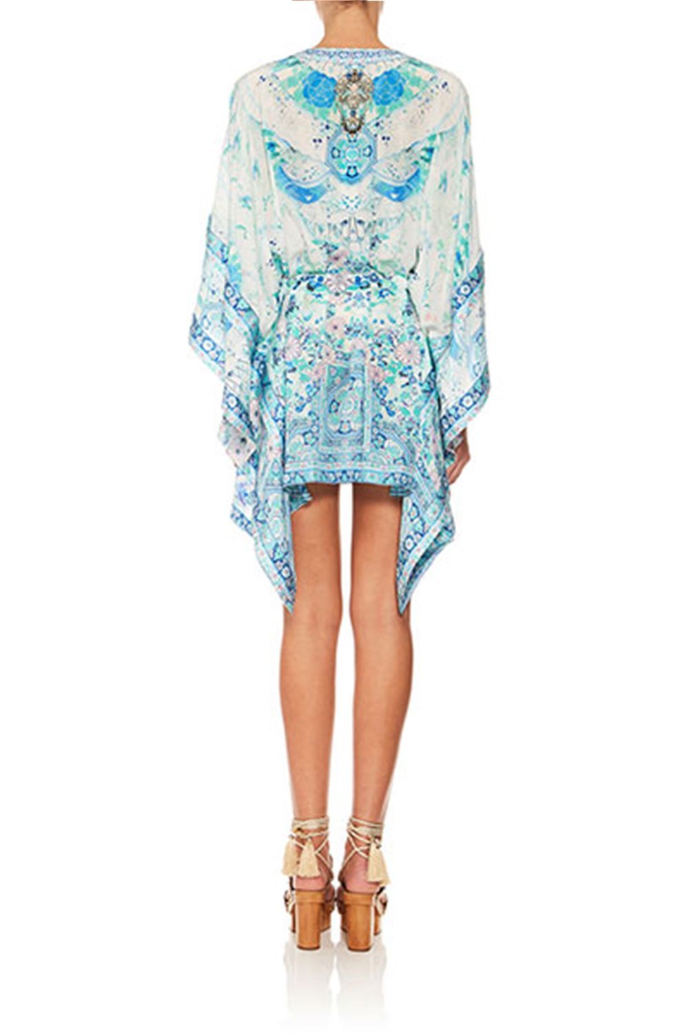 DOUBLE LAYER KIMONO SLEEVE DRESS HEAD IN THE CLOUDS