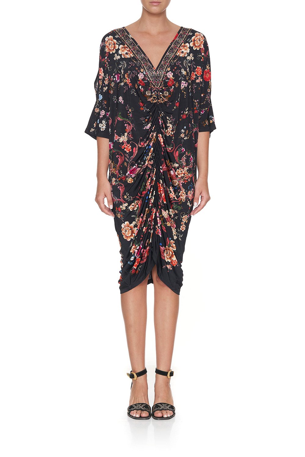 SHORT DRAPED JERSEY DRESS A GIRL LIKE YOU