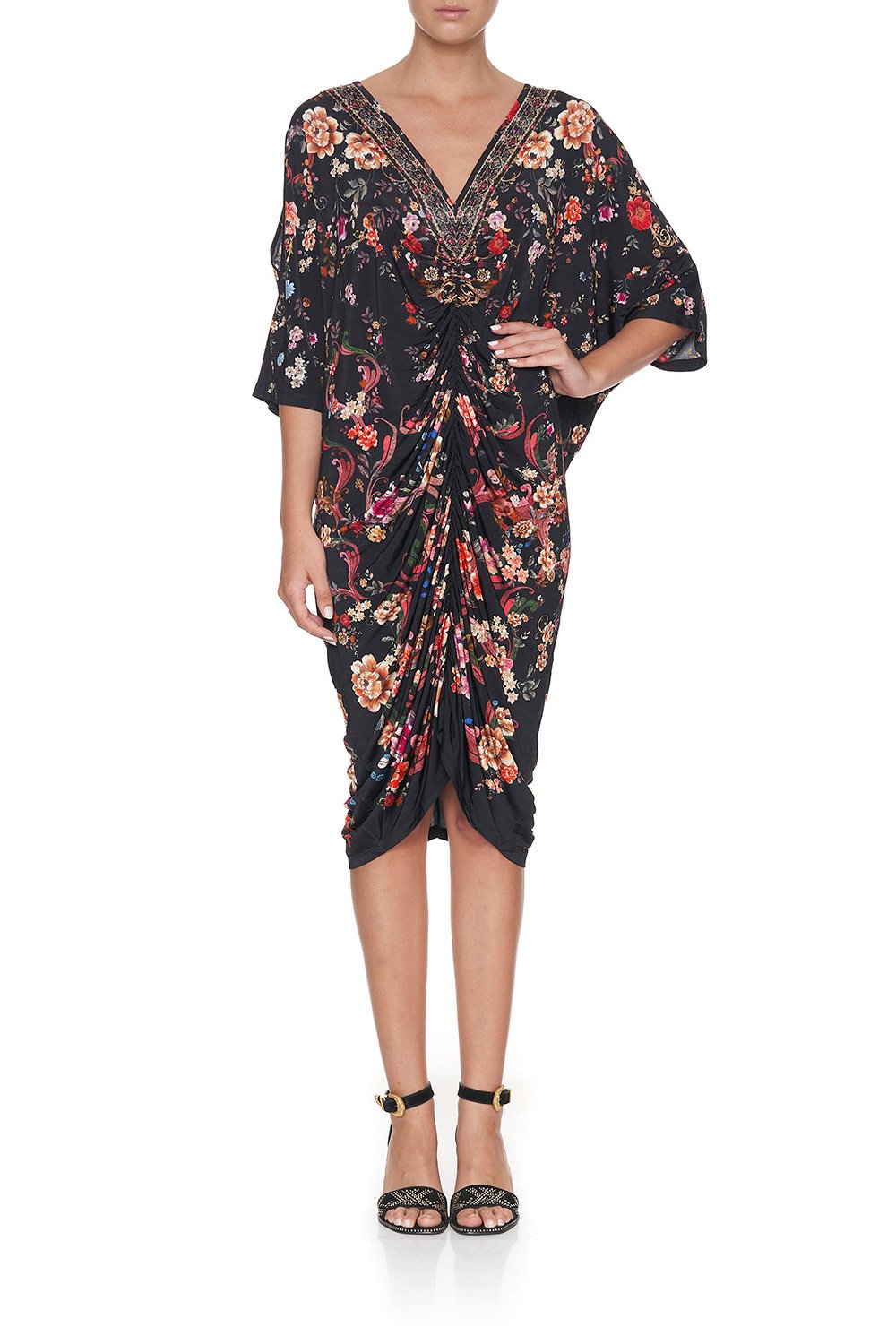 SHORT DRAPED JERSEY DRESS A GIRL LIKE YOU