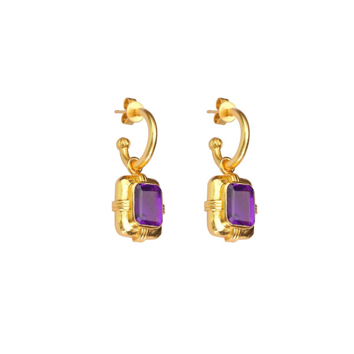 JULIE AMETHYST EARRINGS MULTI