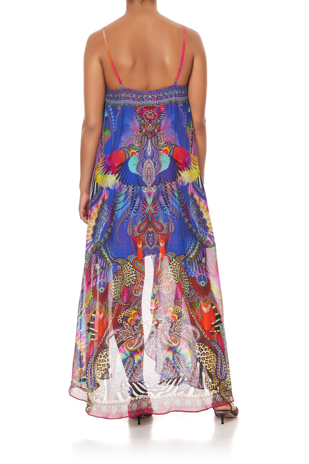 MINI DRESS WITH LONG OVERLAY PSYCHEDELICA