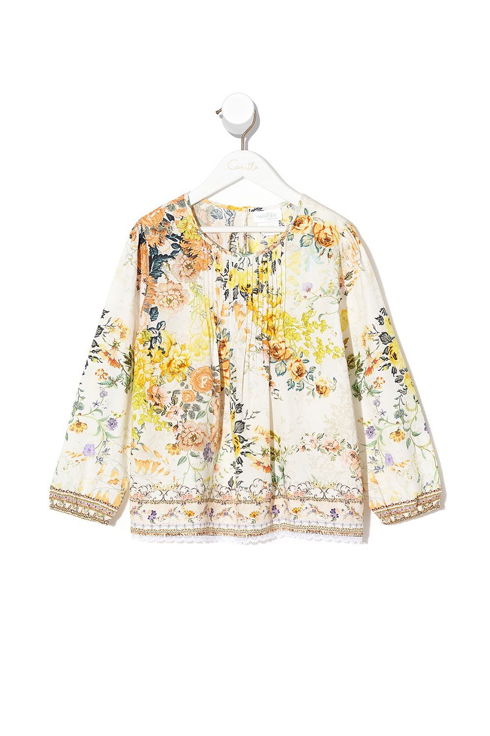 INFANTS BLOUSE WITH PINTUCKING IN THE HILLS OF TUSCANY