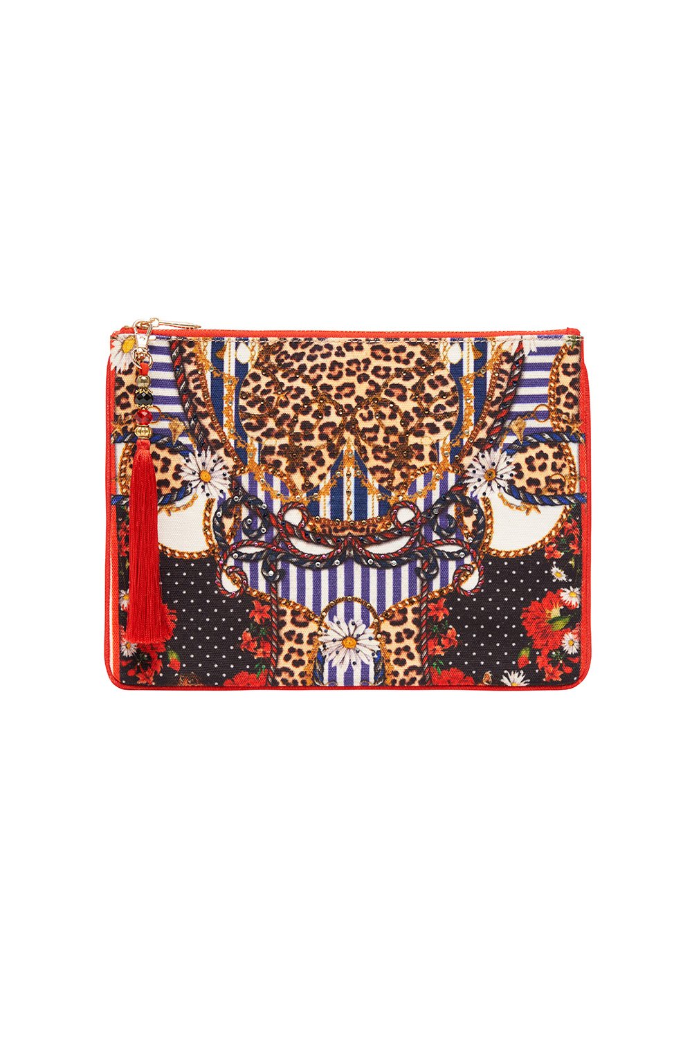 SMALL CANVAS CLUTCH DEAR BRIGITTE