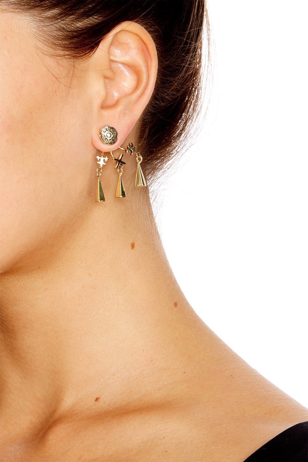 DRESS UP BOX CHARM BACKED STUDS