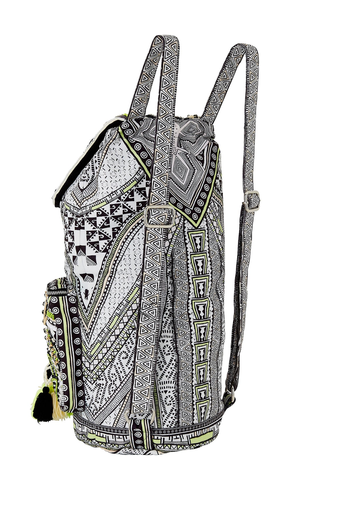 BELIEVE WEAVE EMBELLISHED BACKPACK