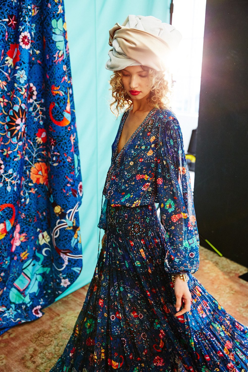 KINDNESS KALEIDOSCOPE SHEER TIERED CIRCLE SKIRT