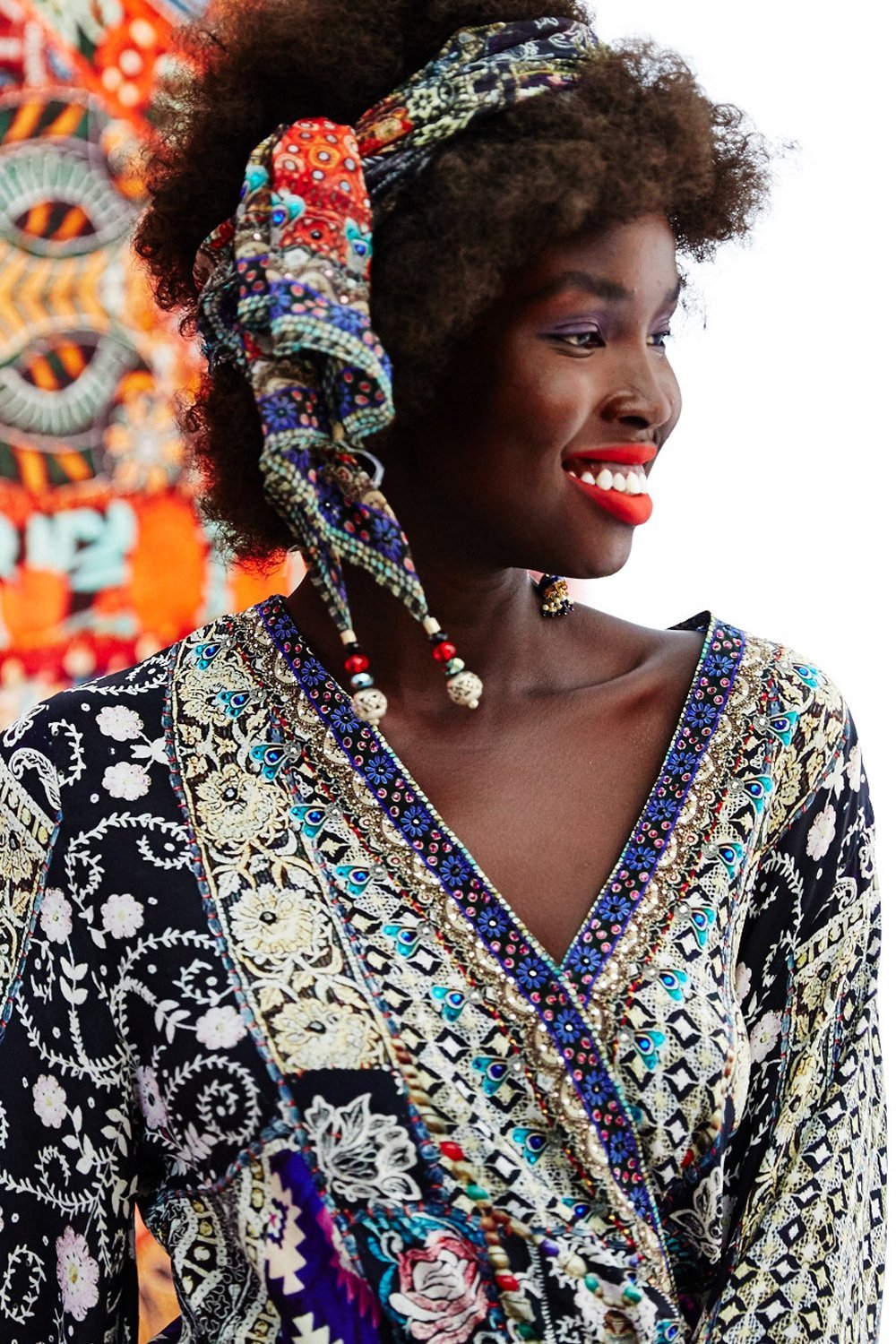 CAMILLA JAGGIS KINGDOM KIMONO WRAP DRESS