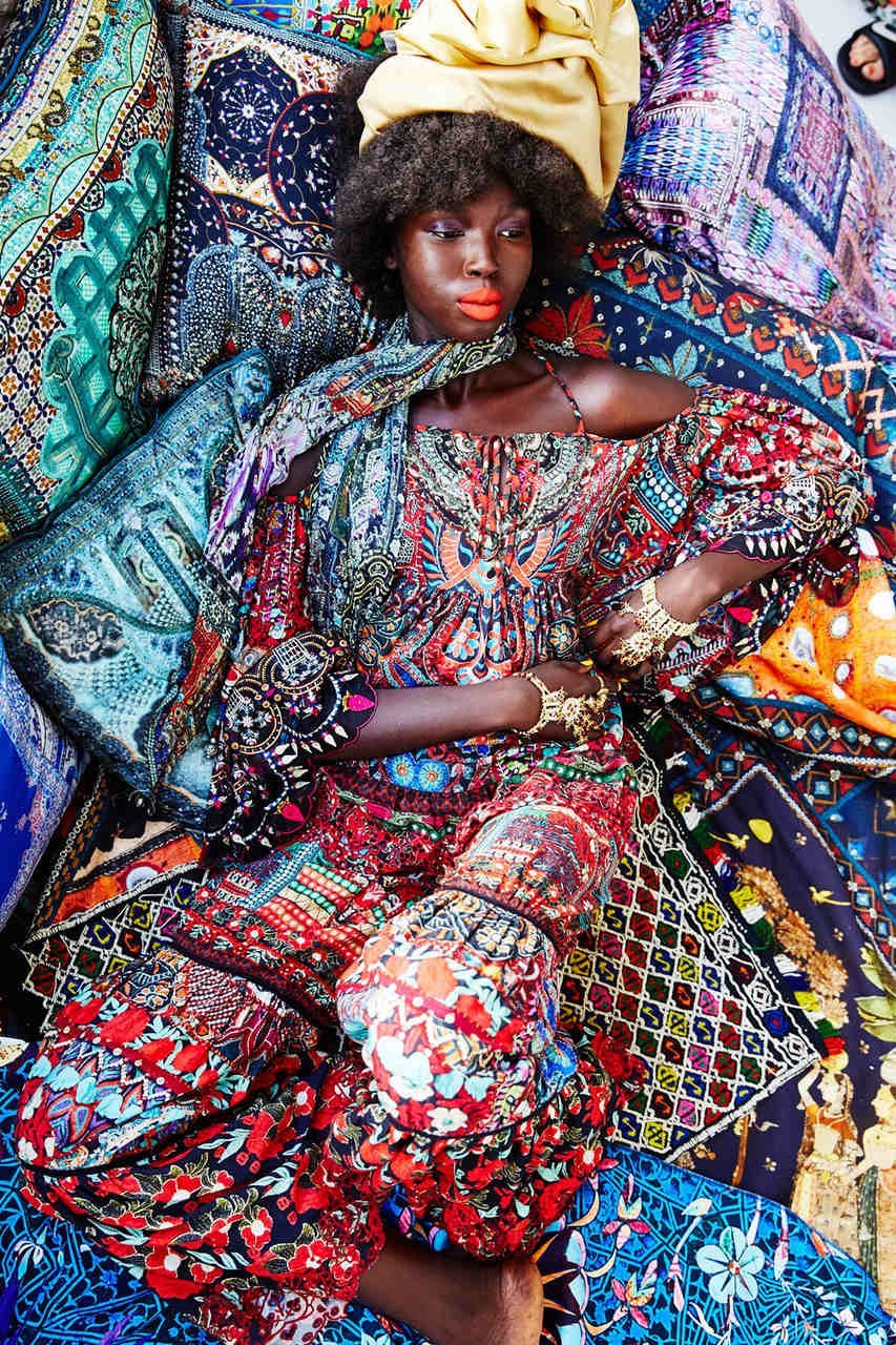 QUEEN ALIKA WIDE LEG TIERED PANT