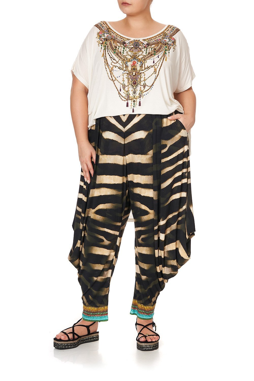 JERSEY DRAPE PANT WITH POCKET BAKORA