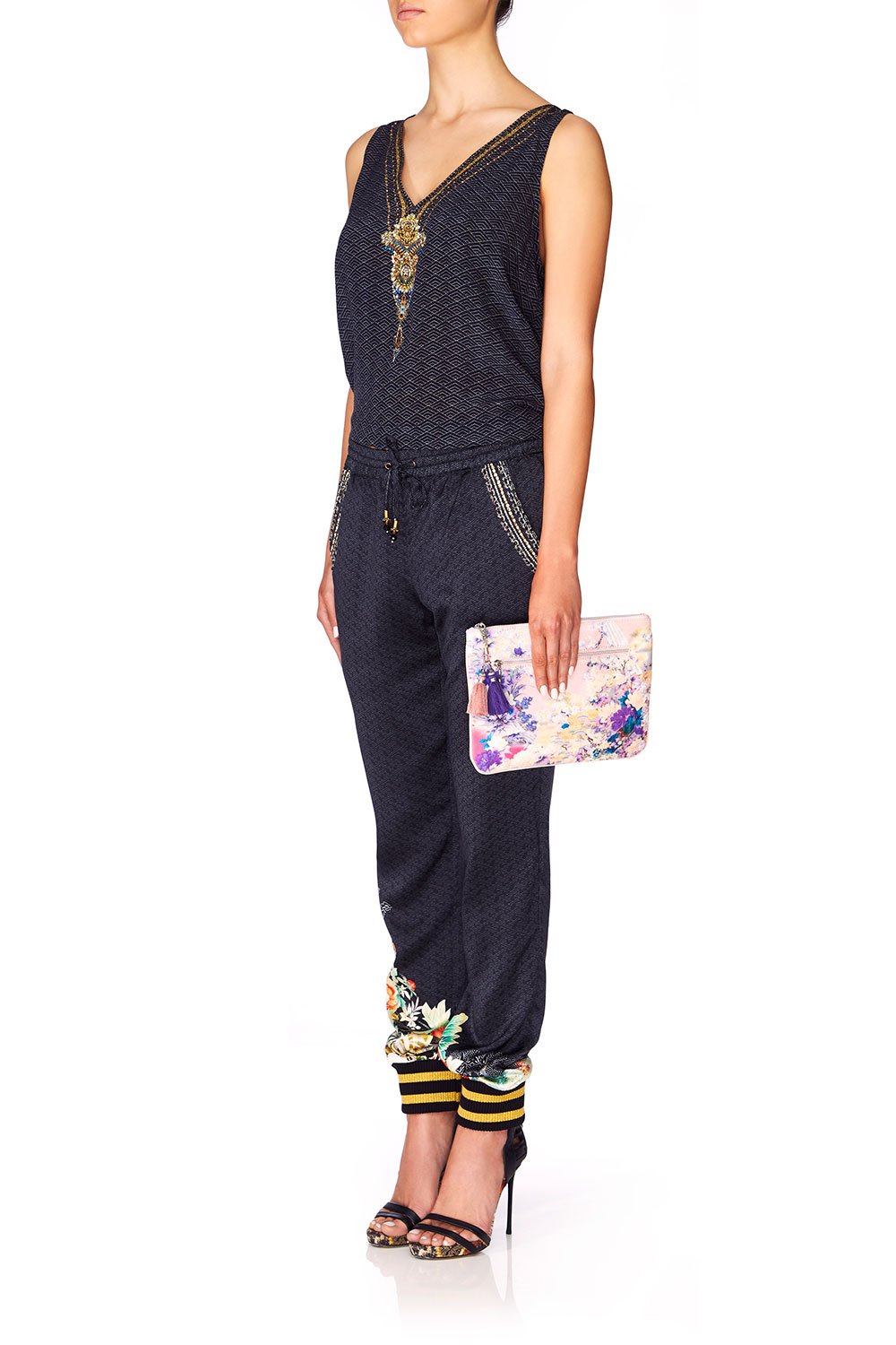 CAMILLA HARAJUKU HEIRESS SMALL CANVAS CLUTCH