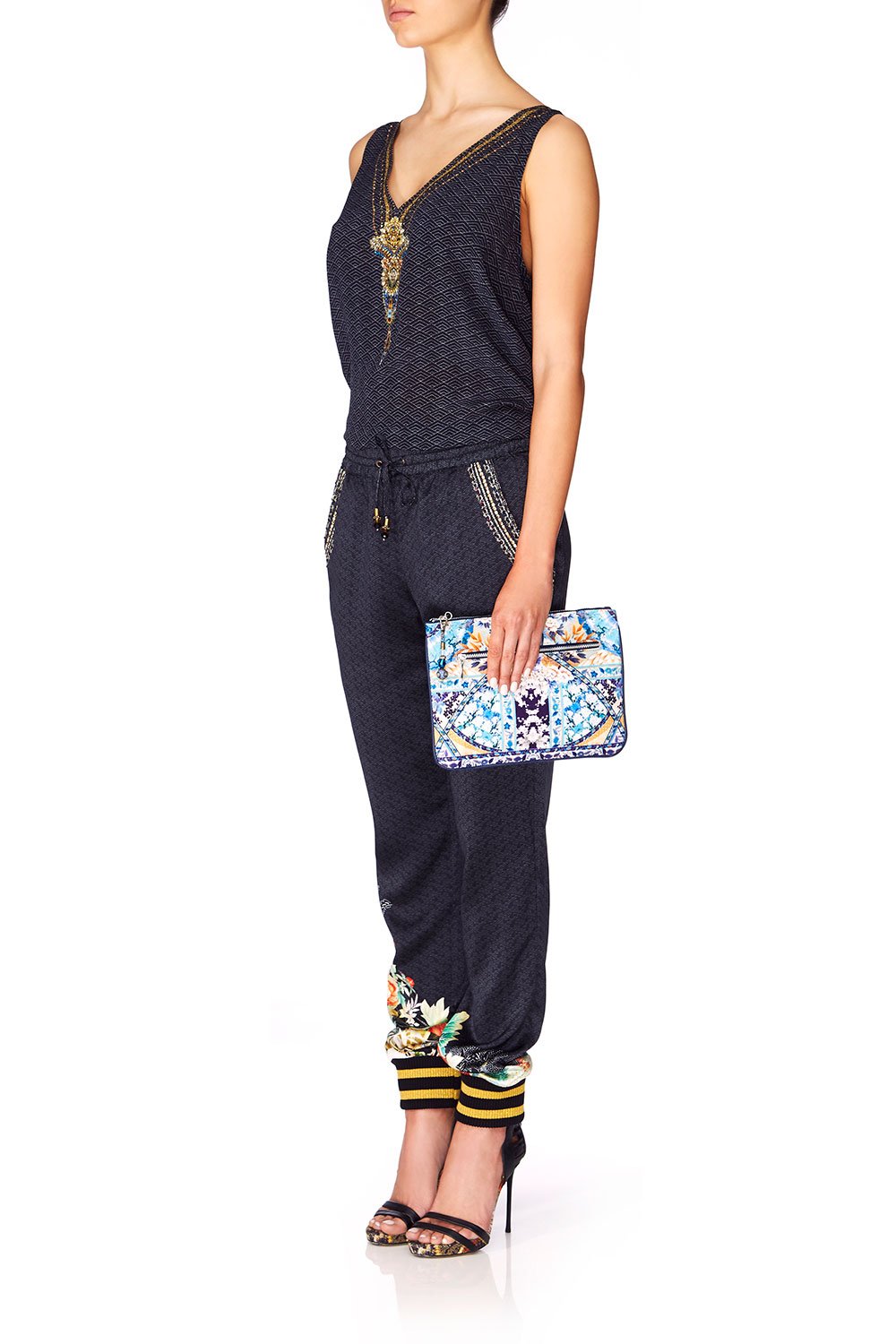 CAMILLA TOKYO TRIBE SMALL CANVAS CLUTCH