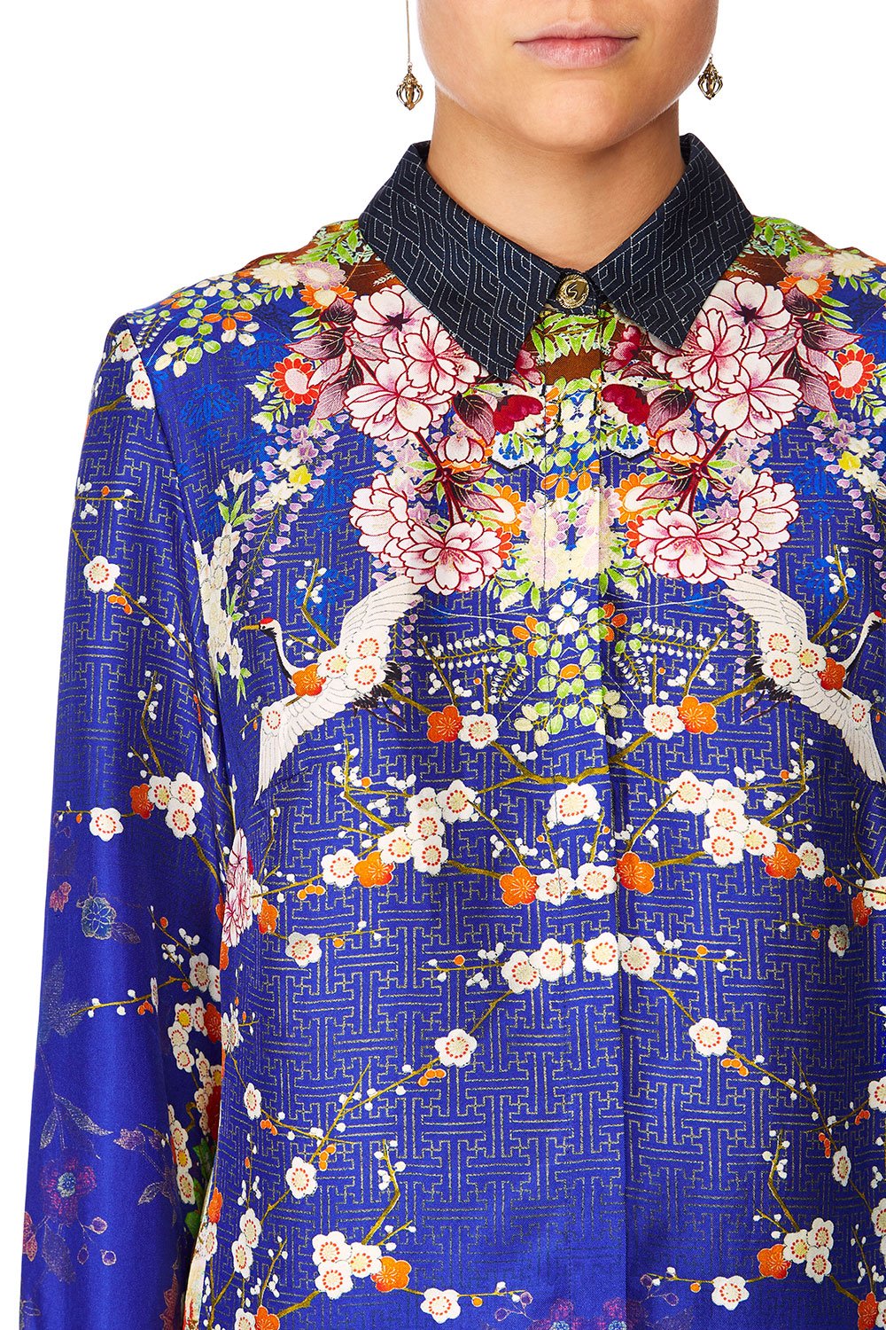 CAMILLA MAIKOS MIDNIGHT SLIM FIT LONG SLEEVE SHIRT