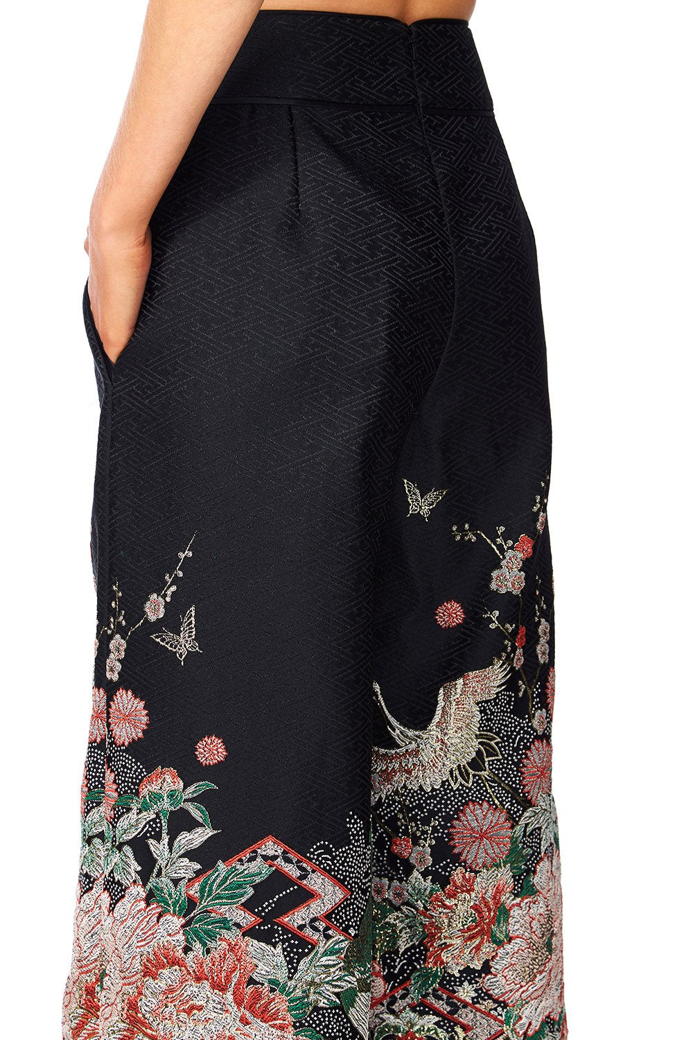 CAMILLA MIDNIGHT MOONCHILD JACQUARD TROUSERS