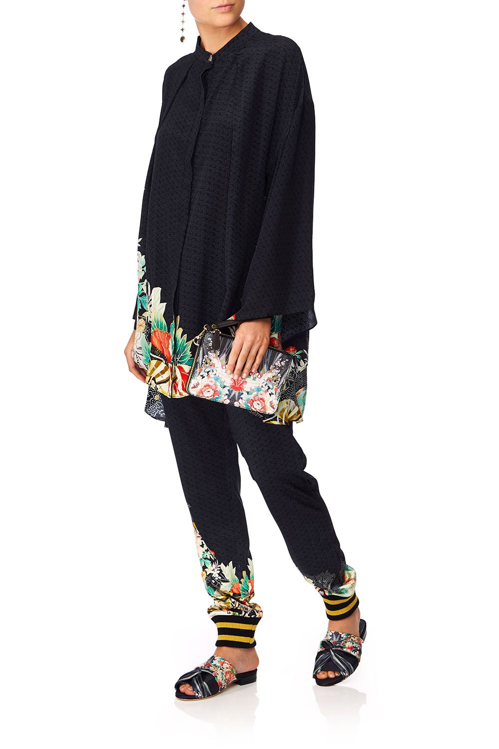 CAMILLA MIDNIGHT MOONCHILD KIMONO SLEEVE BLOUSE