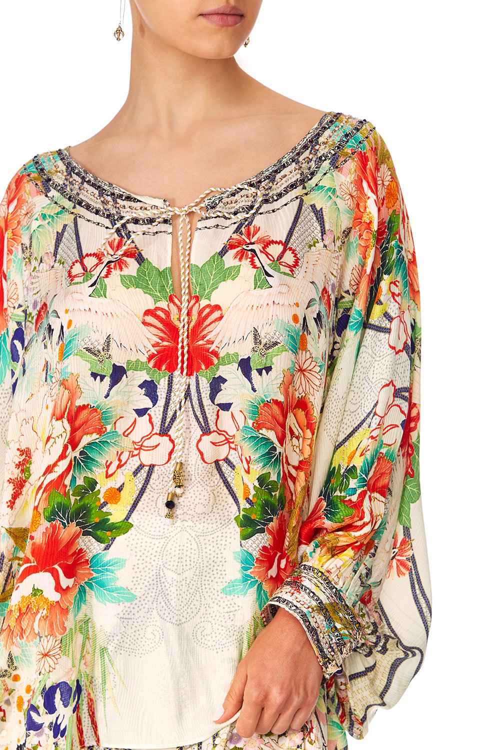 CAMILLA MS MAIKO RAGLAN SLEEVE BLOUSE WCUFF