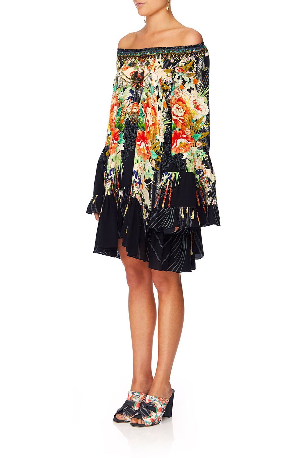 CAMILLA QUEEN OF KINGS A-LINE FRILL DRESS