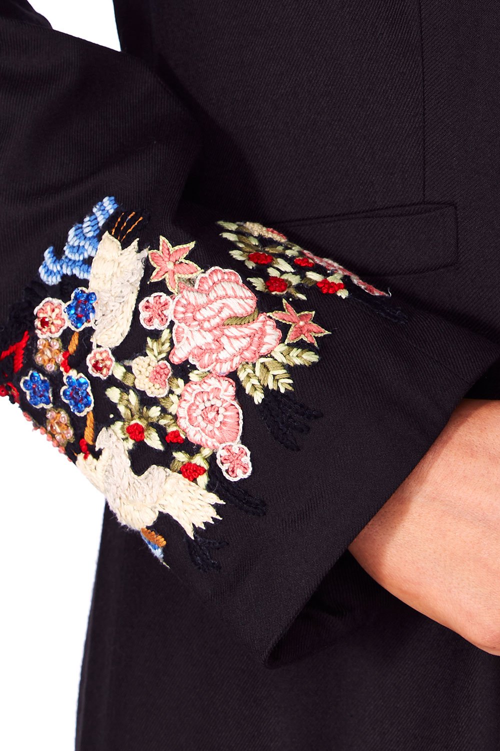 CAMILLA TWIN SHADOW LONG CUT AWAY COAT