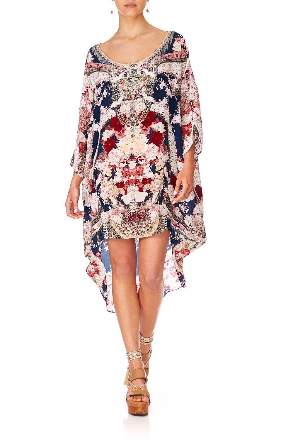 CAMILLA TWIN SHADOW SCOOP BACK HEM DRESS