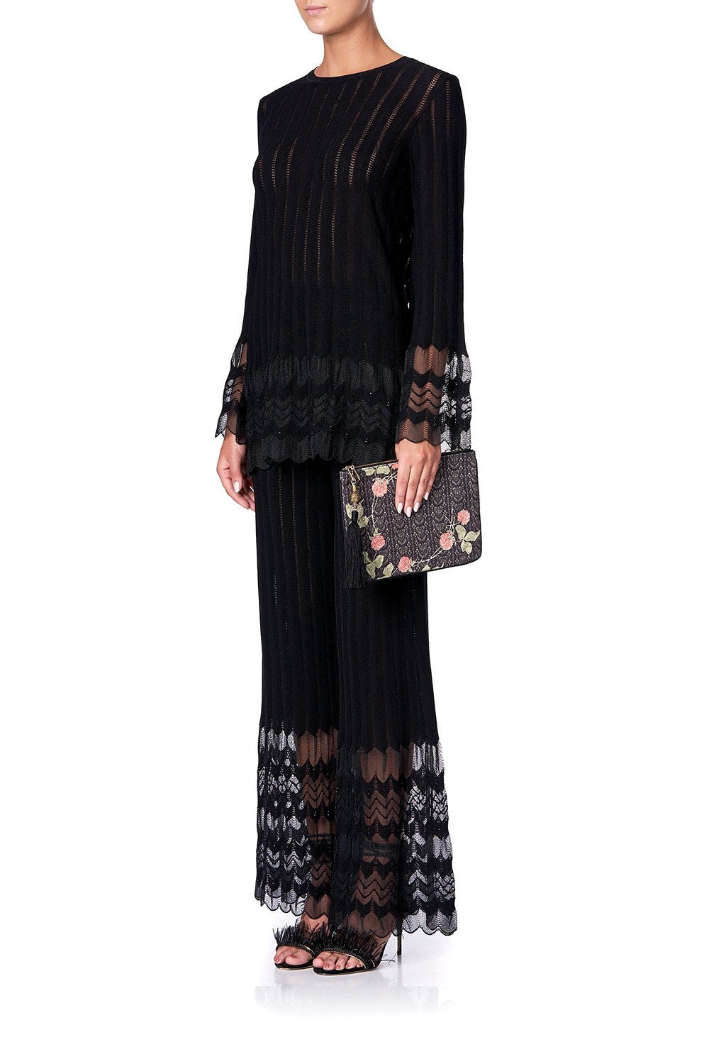 SMALL CANVAS CLUTCH PROVINCIAL PETAL