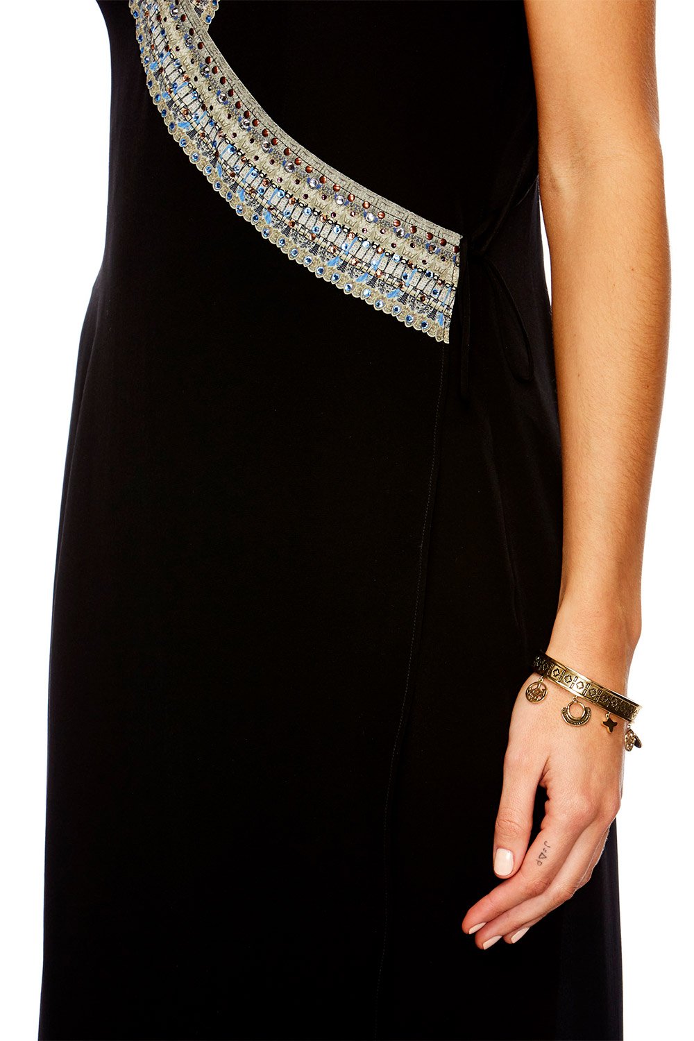 GOLD BRASS CUT OUT BANGLE