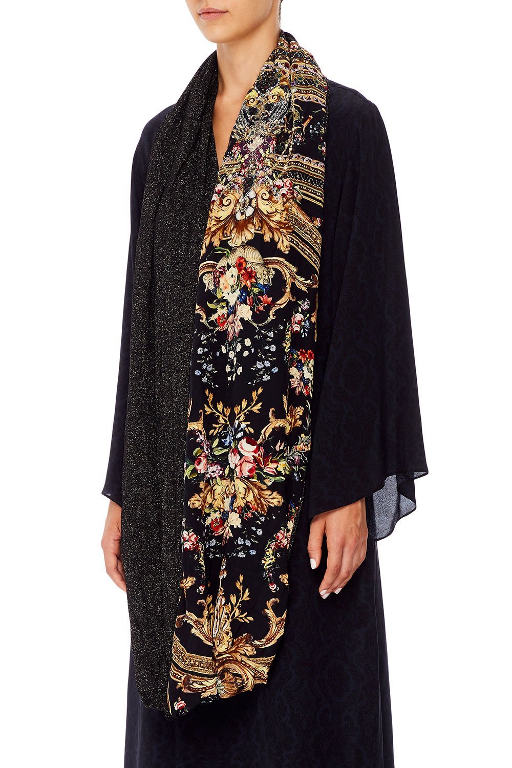 DOUBLE SIDED SCARF FRIEND IN FLORA