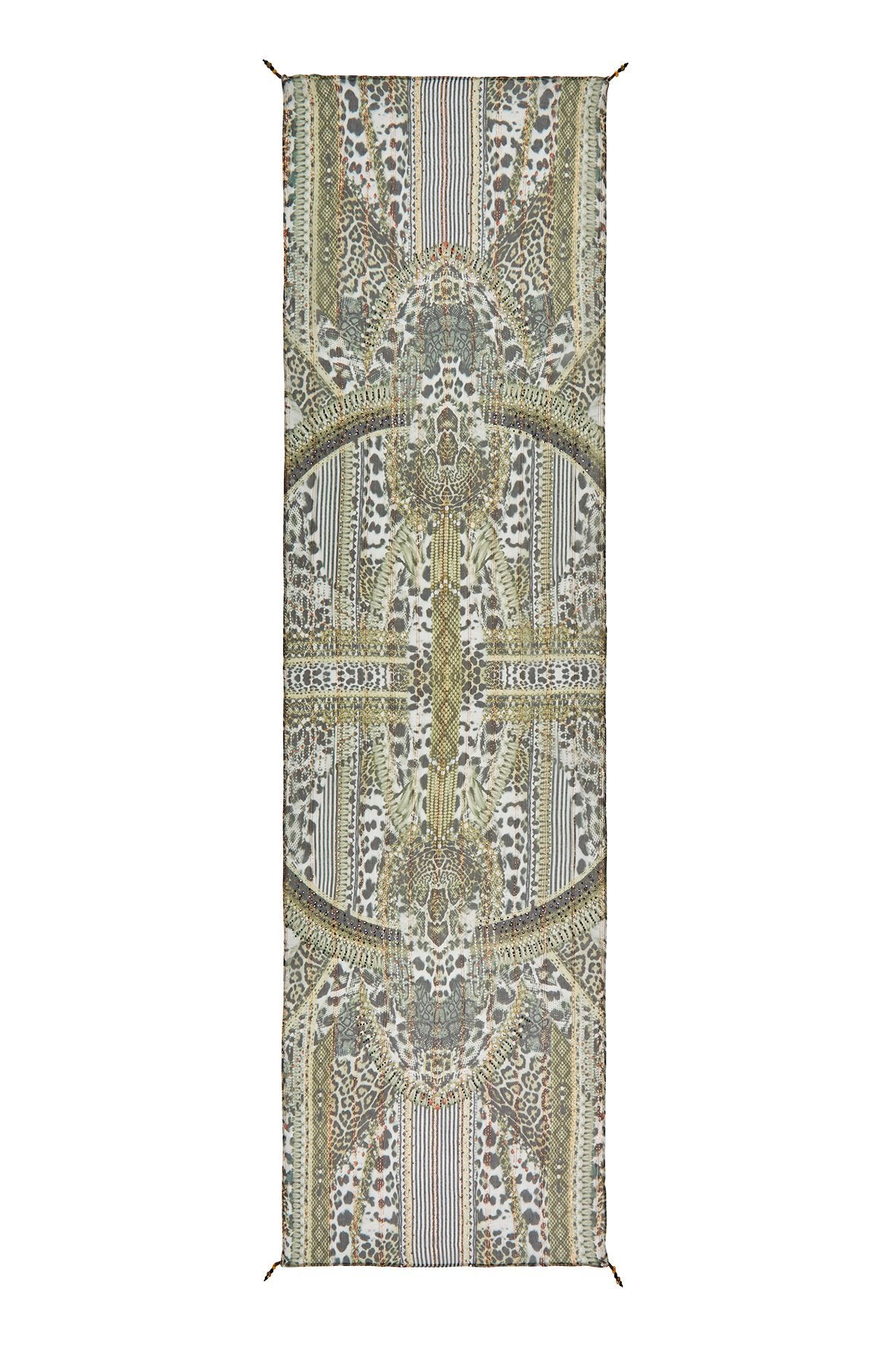 ANIMAL INSTINCT GOLD LONG SCARF