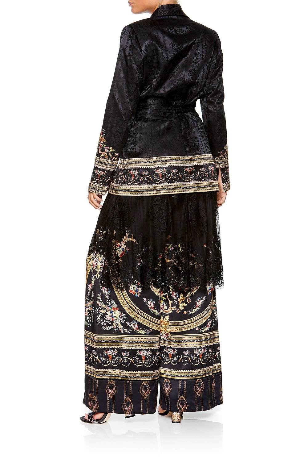 CAMILLA BLAZER WITH CHIFFON CONTRAST FRIEND IN FLORA