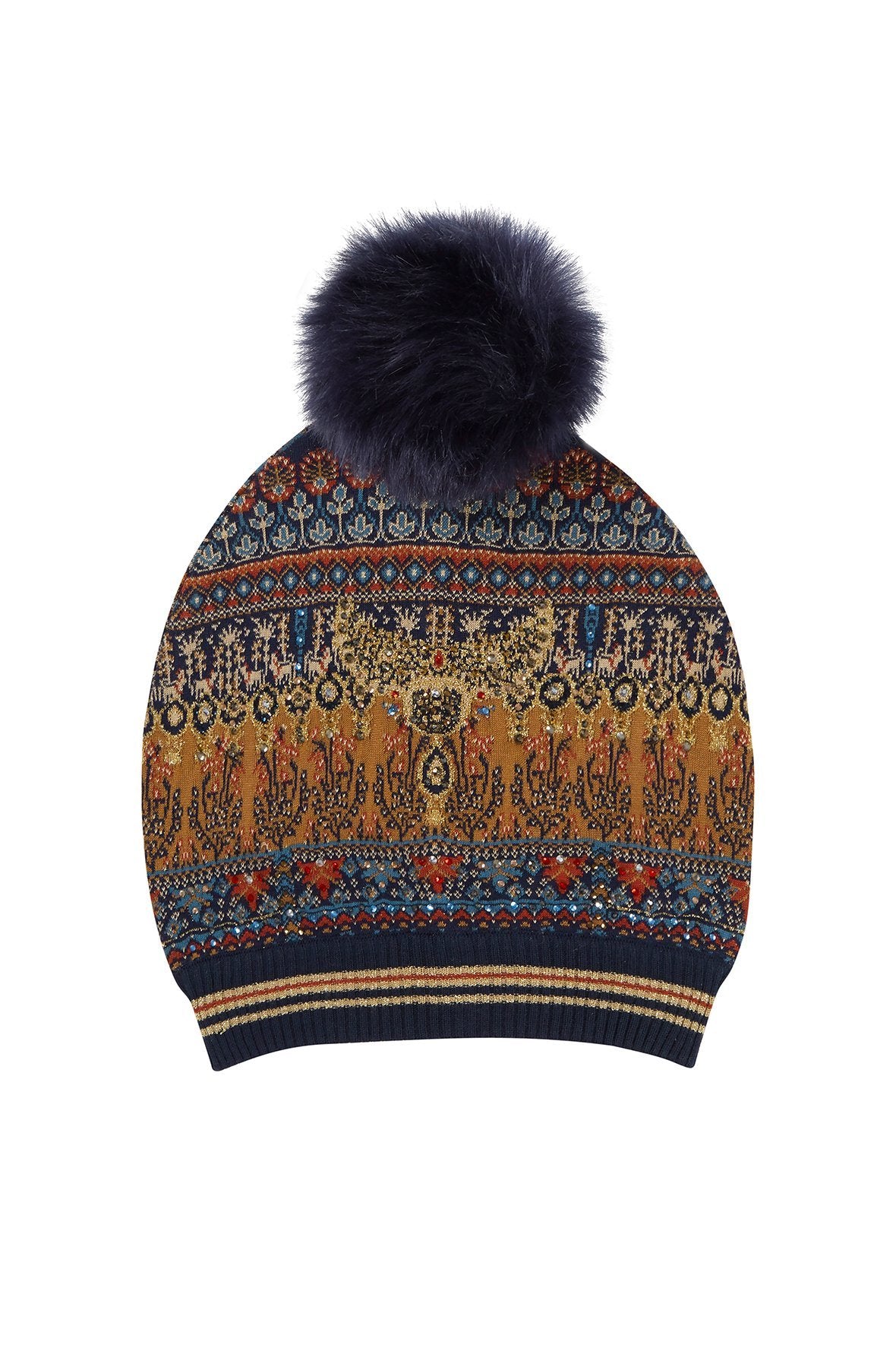 BLISS OF BOHEMIA BEANIE W POM POM