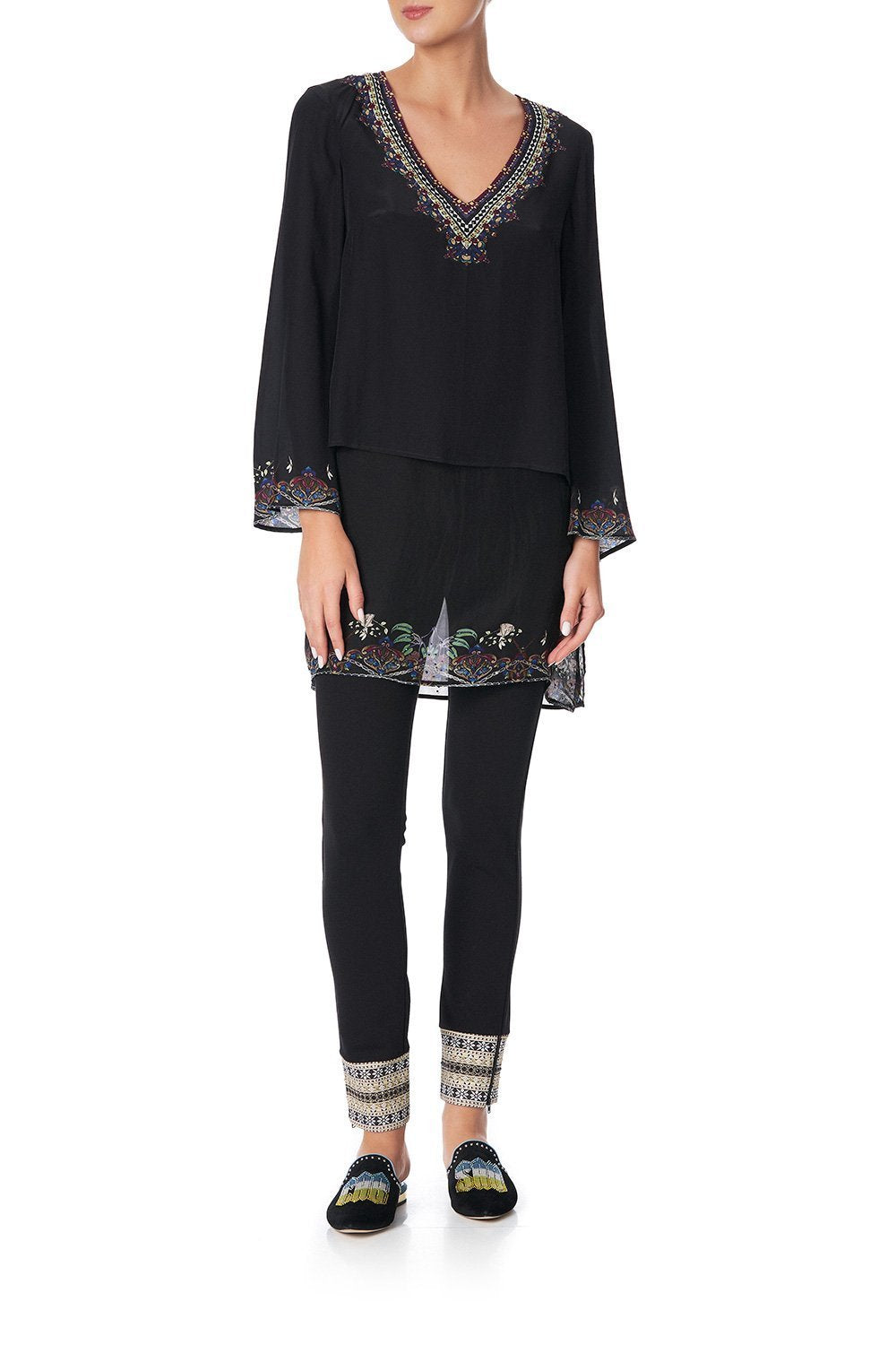 BLOUSE WITH SIDE SPLIT MS MATILDA